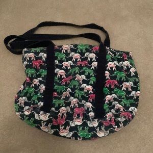 Crown and Ivy tote with Elephants